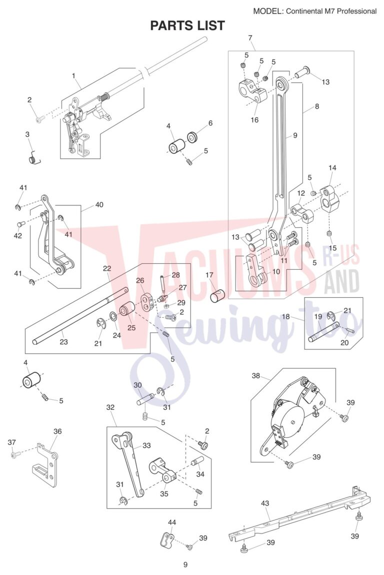 Janome M7 schematic page 17 preview