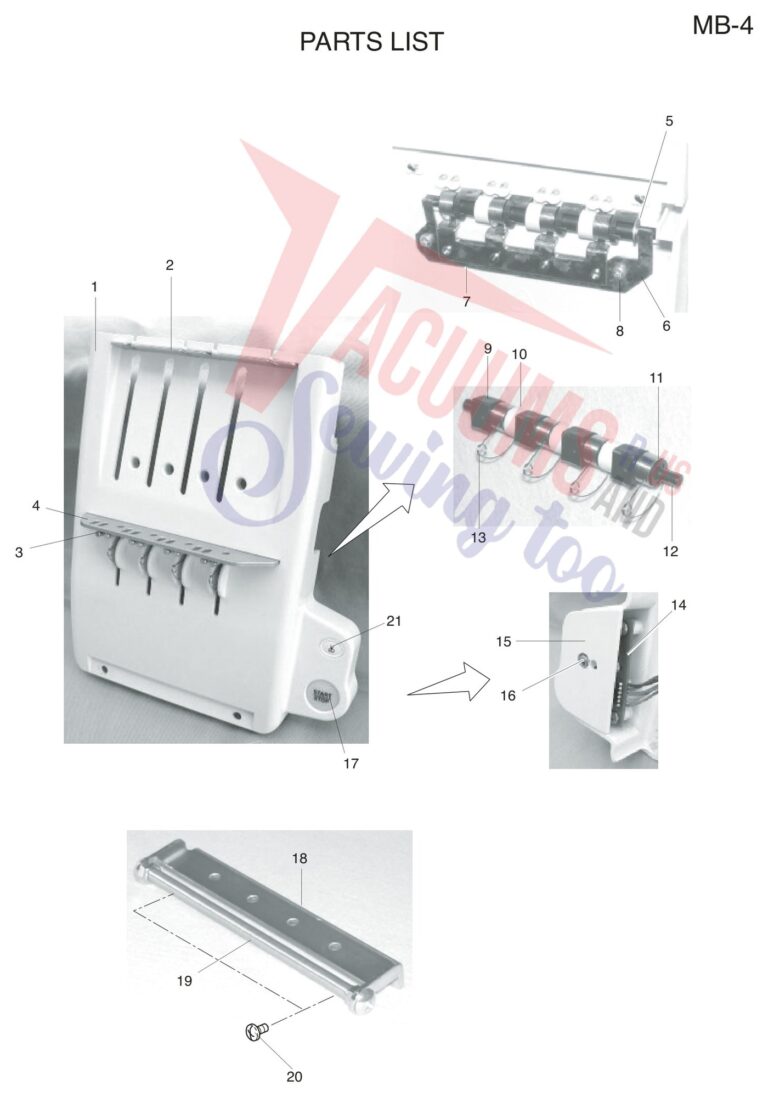Janome MB4 schematic page 3 preview