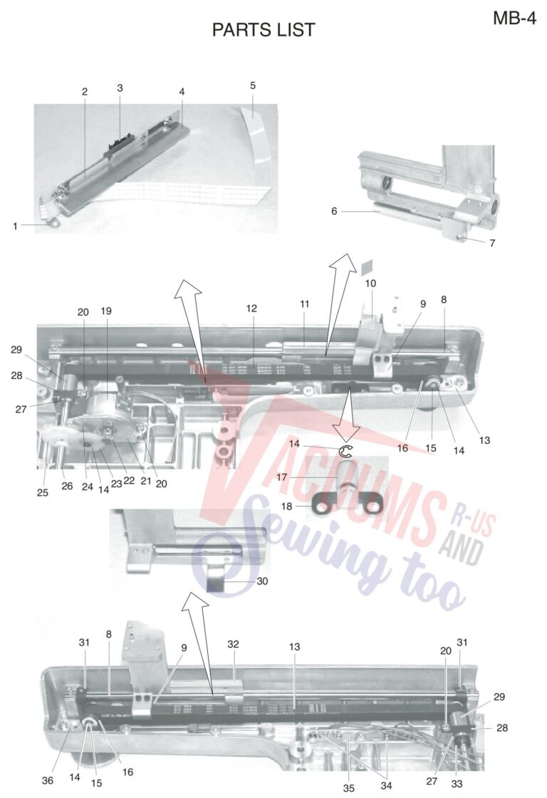 Janome MB4 schematic page 7 preview
