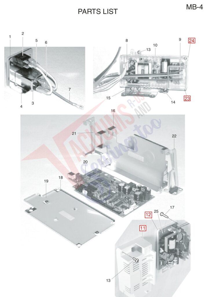 Janome MB4 exploded schematic diagram (page 8)