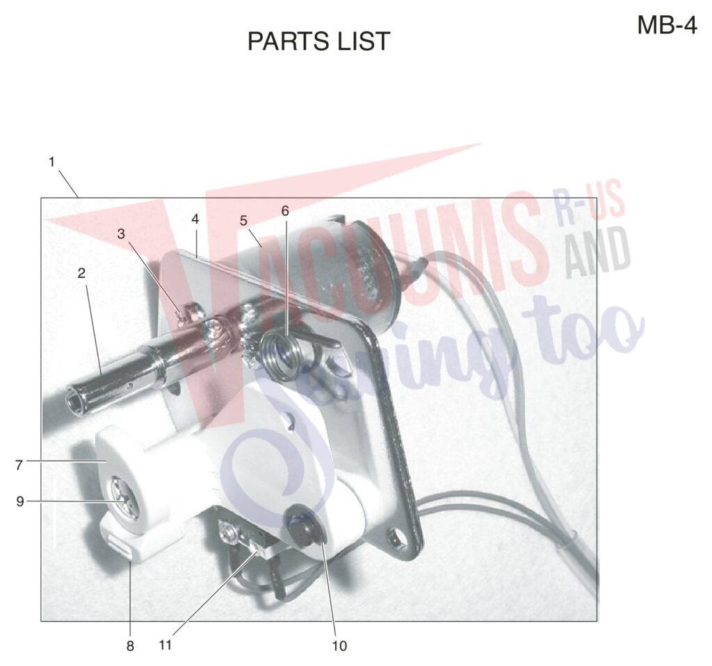 Janome MB4 exploded schematic diagram (page 11)