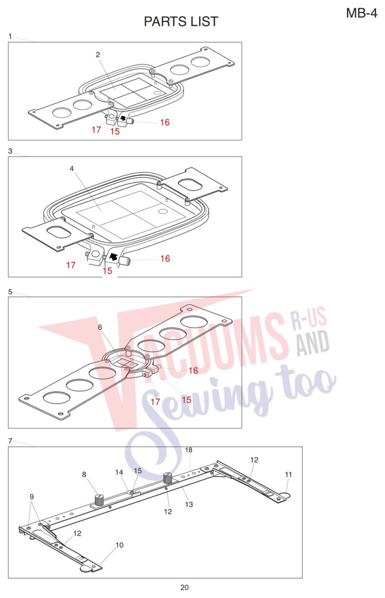 Janome MB4 schematic page 13 preview
