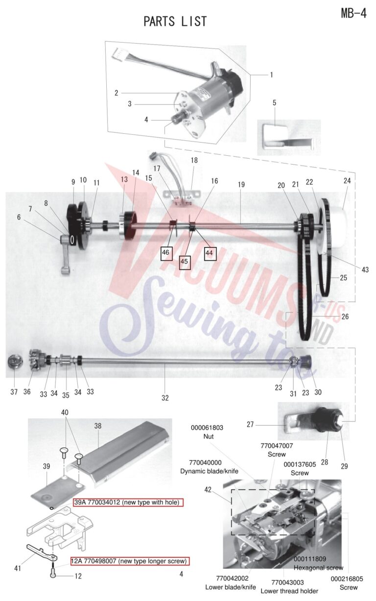 Janome MB4 schematic page 17 preview