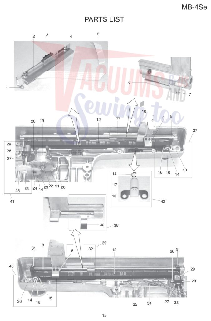 Janome MB4SE V3 exploded schematic diagram (page 7)