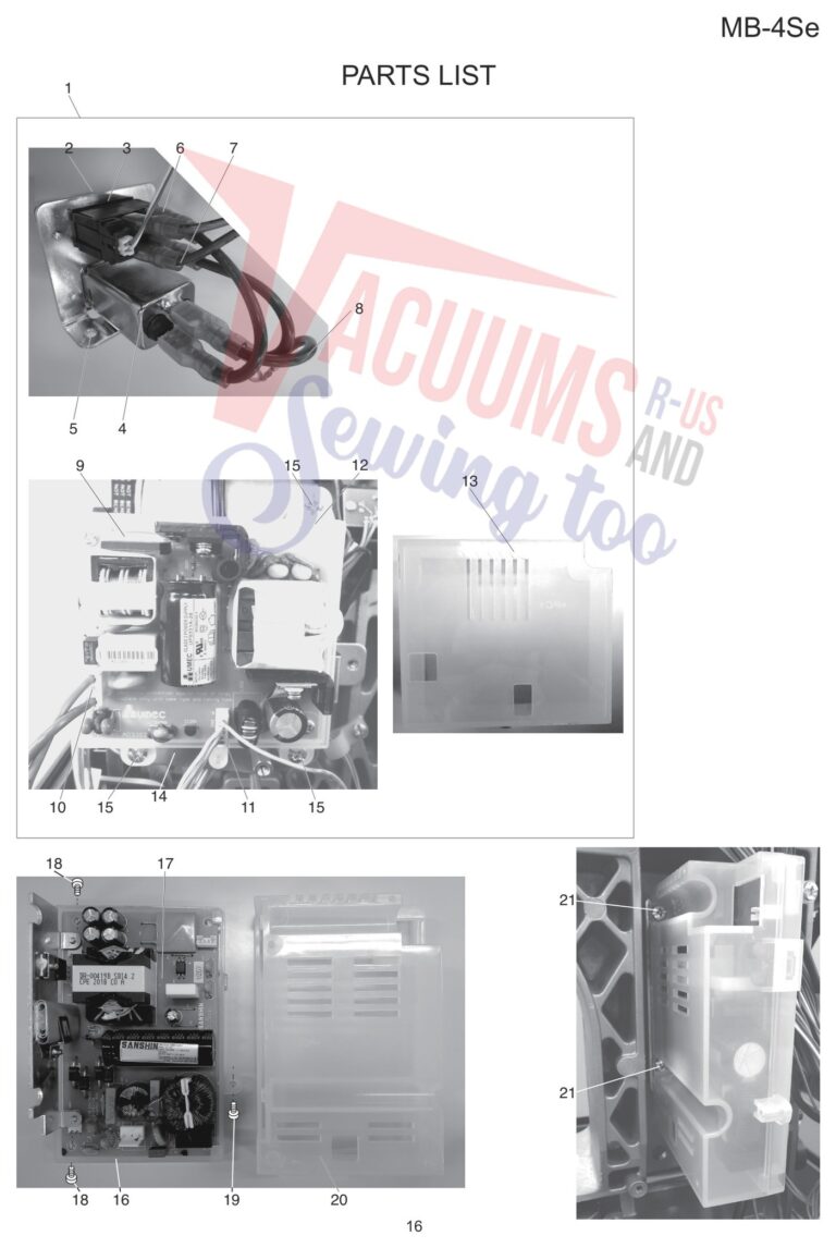 Janome MB4SE V3 schematic page 8 preview
