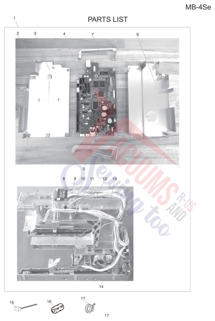 Janome MB4SE V3 exploded schematic diagram (page 9)