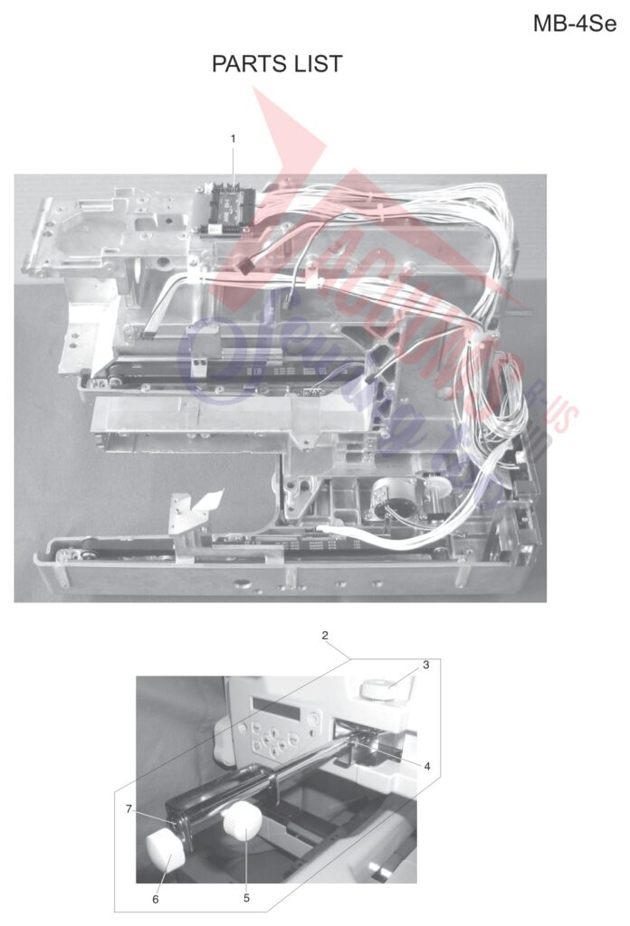 Janome MB4SE V3 exploded schematic diagram (page 10)