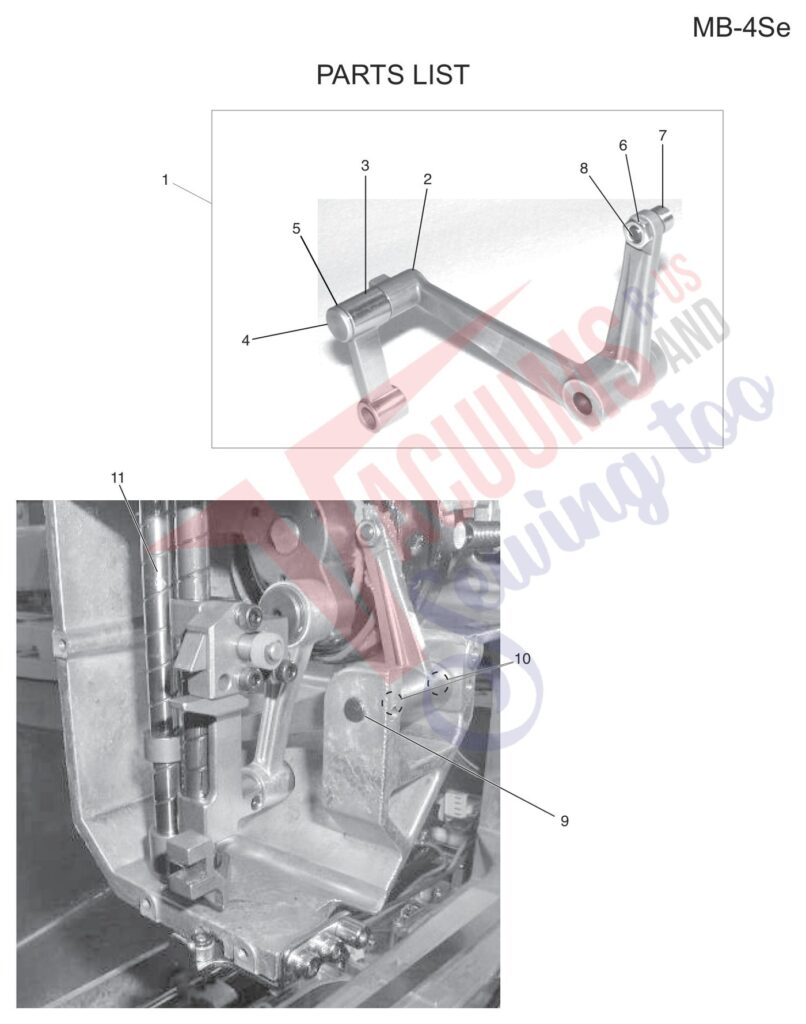 Janome MB4SE V3 exploded schematic diagram (page 23)