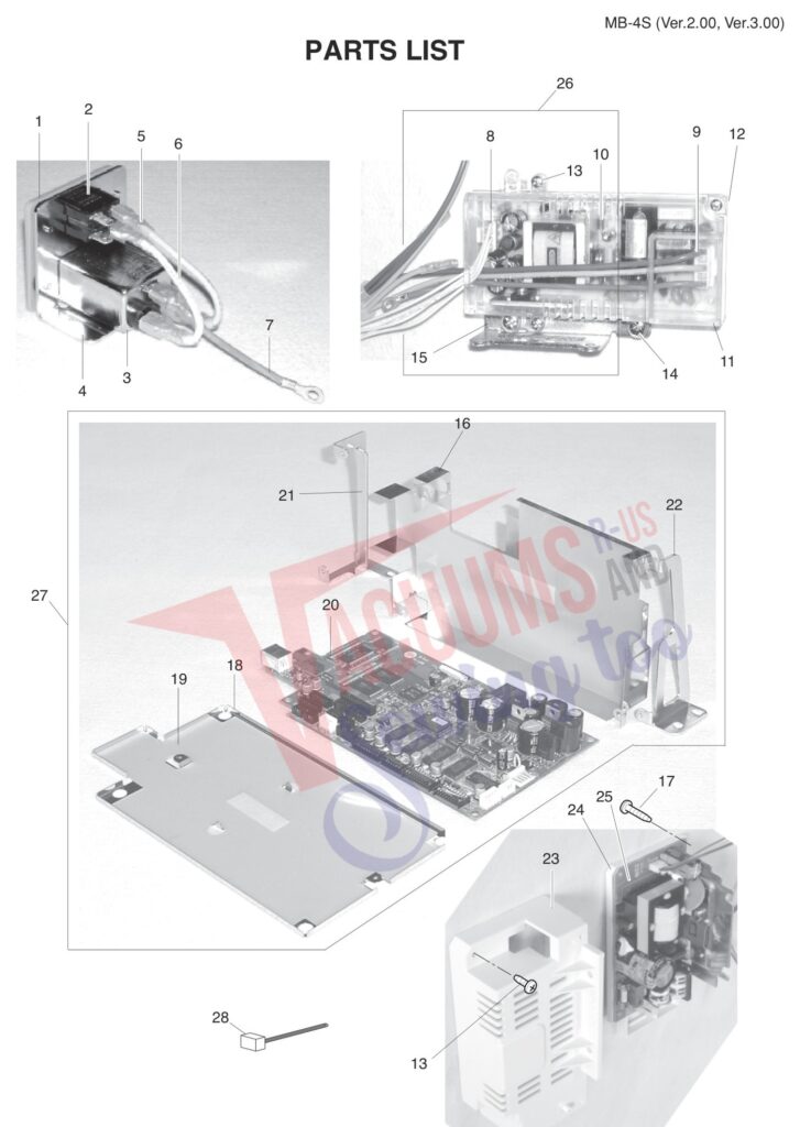 Janome MB4S V2 exploded schematic diagram (page 8)