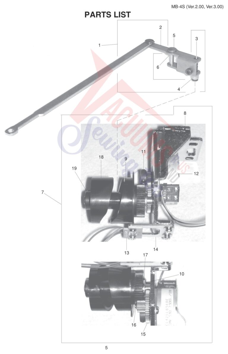 Janome MB4S V2 schematic page 18 preview