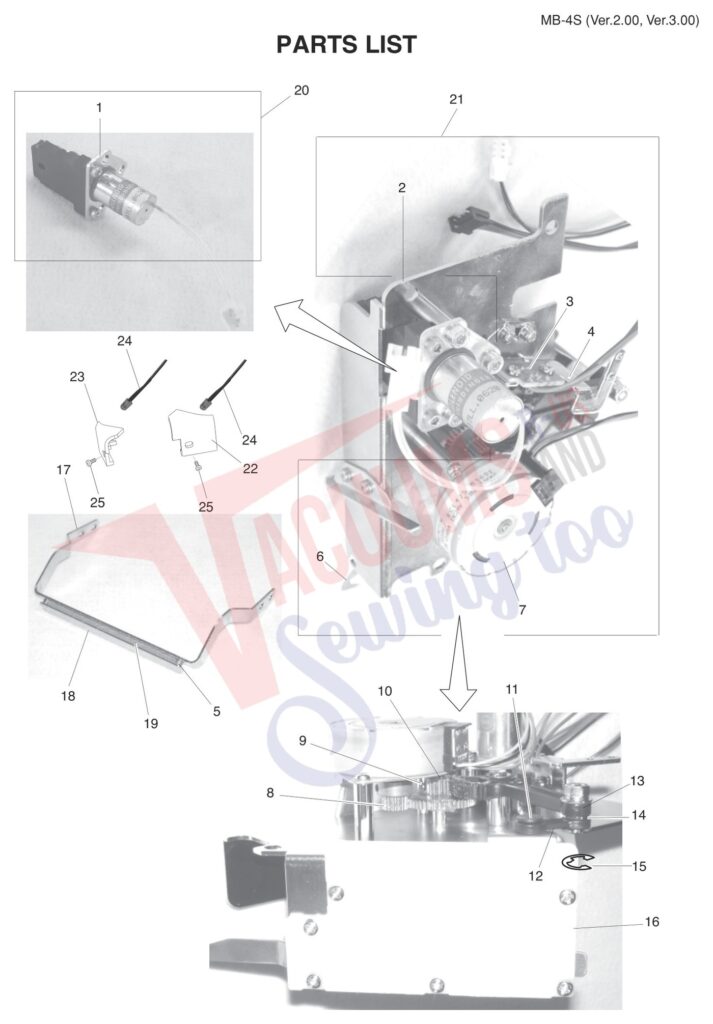 Janome MB4S V3 exploded schematic diagram (page 4)