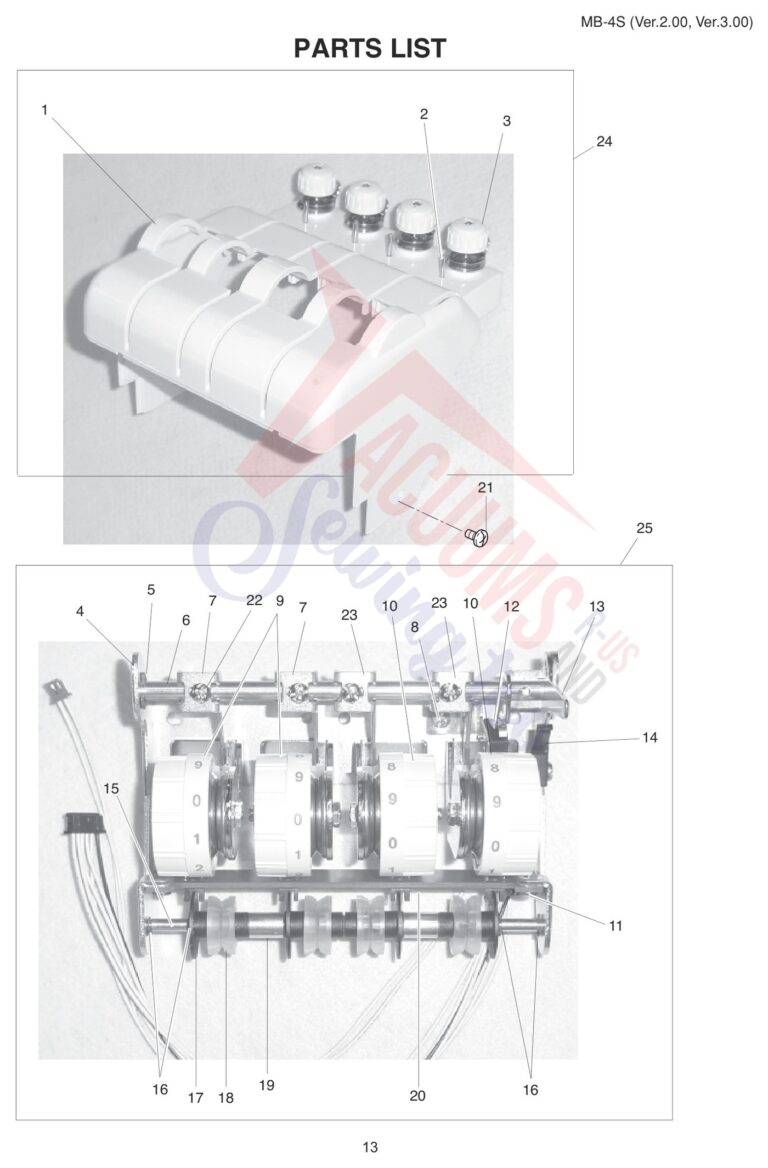 Janome MB4S V3 schematic page 5 preview