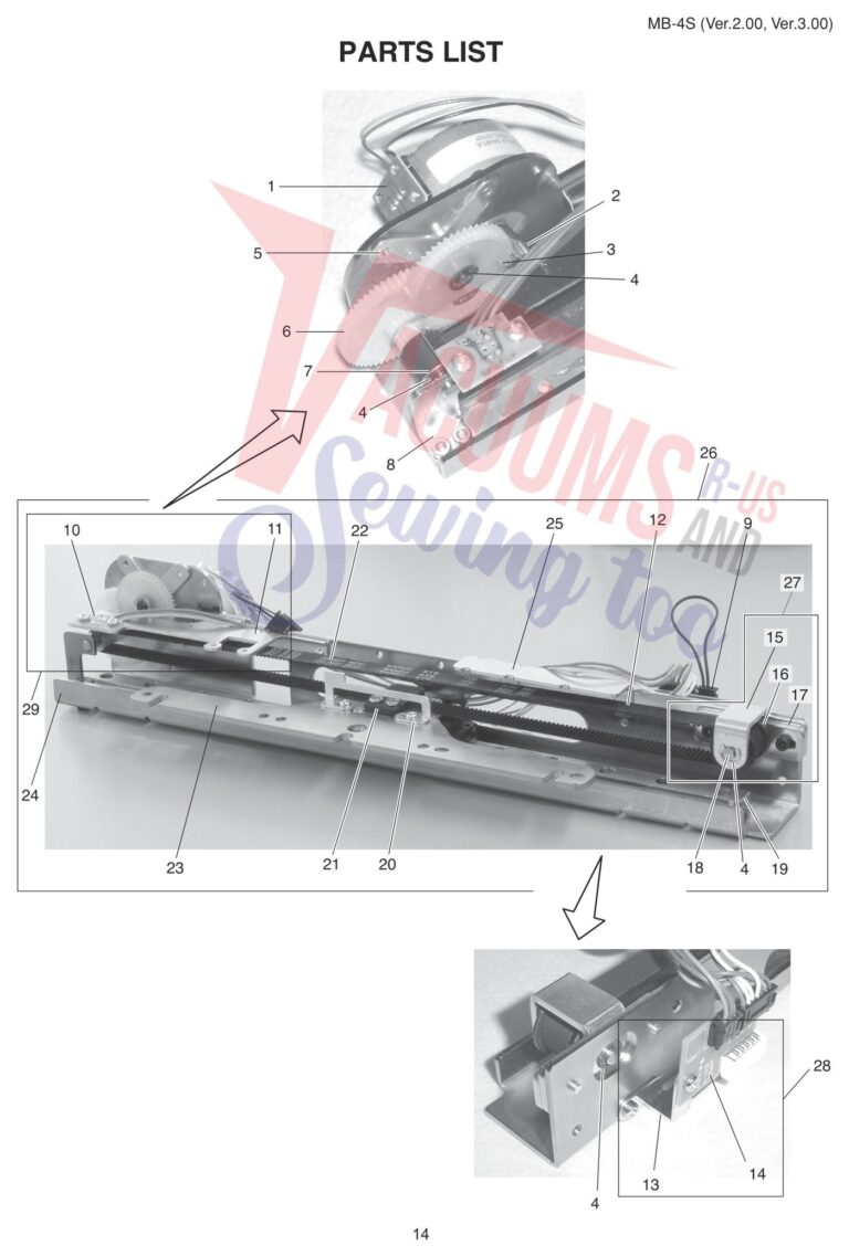 Janome MB4S V3 schematic page 6 preview