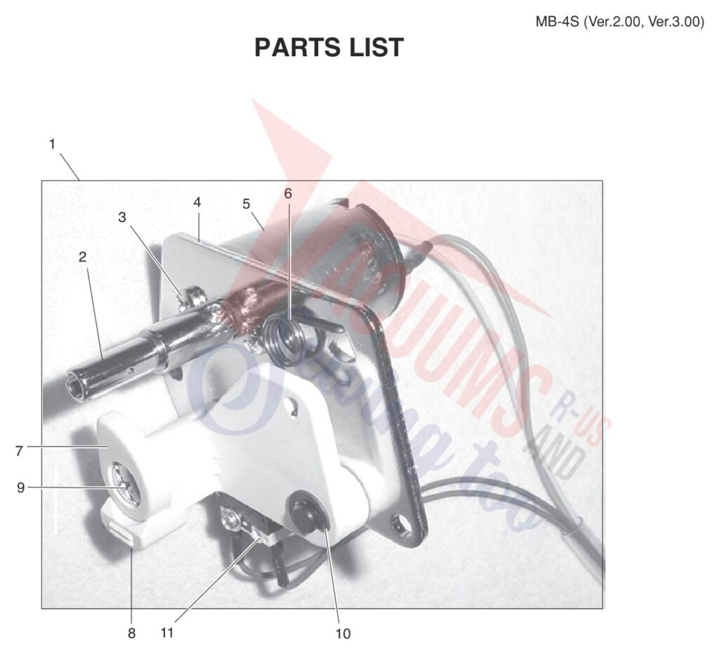 Janome MB4S V3 exploded schematic diagram (page 11)