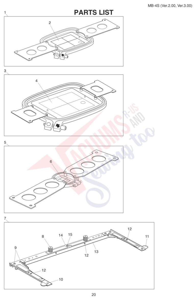 Janome MB4S V3 schematic page 13 preview