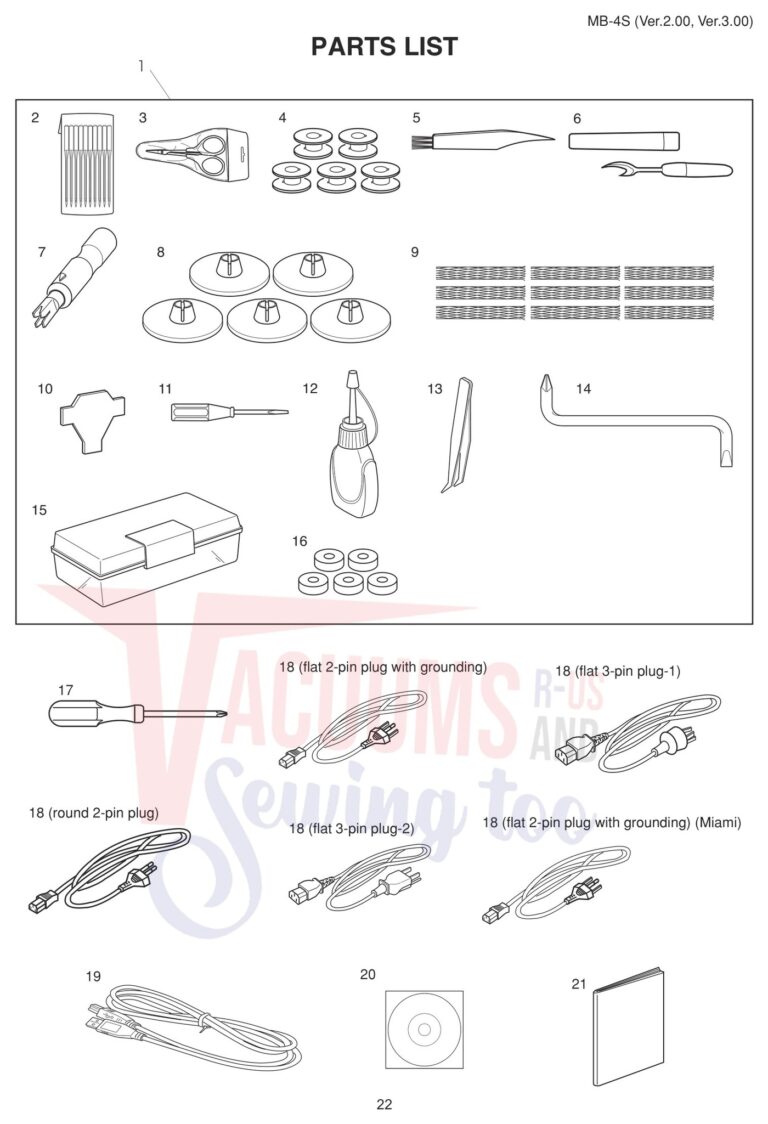 Janome MB4S V3 schematic page 15 preview