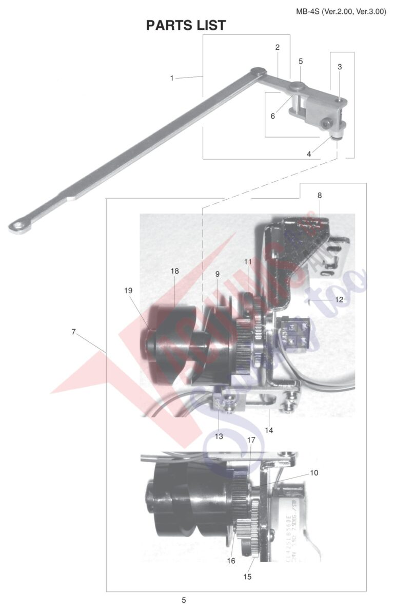 Janome MB4S V3 schematic page 18 preview