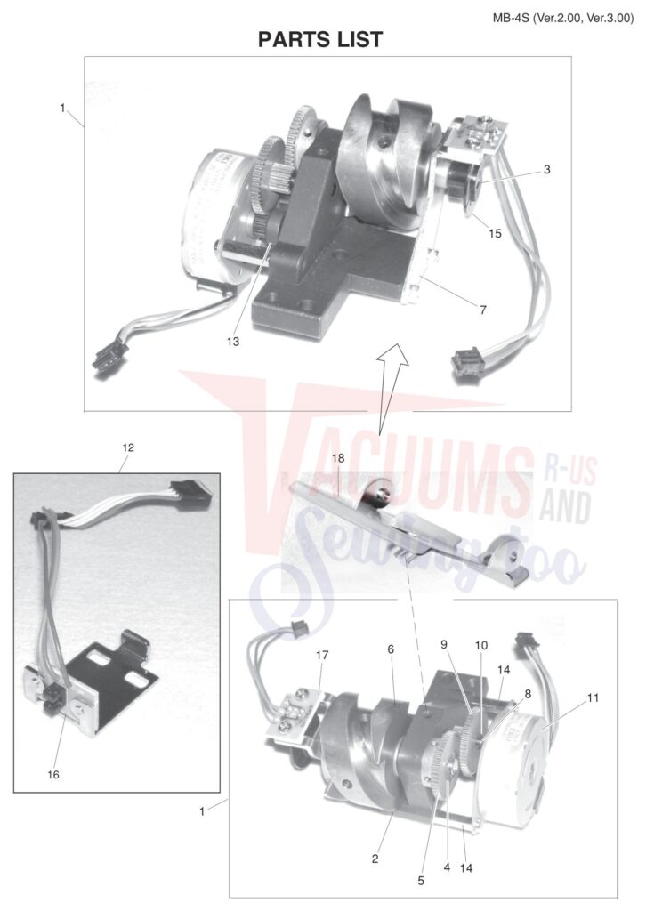 Janome MB4S V3 exploded schematic diagram (page 22)