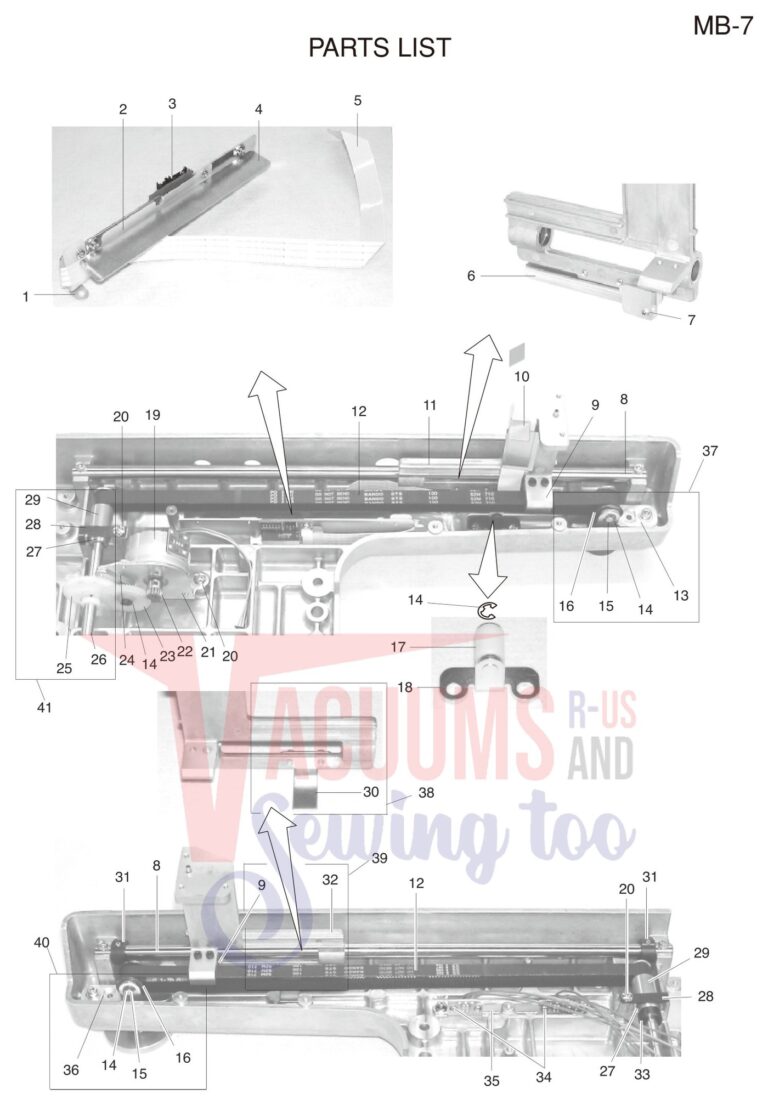 Janome MB7 schematic page 7 preview