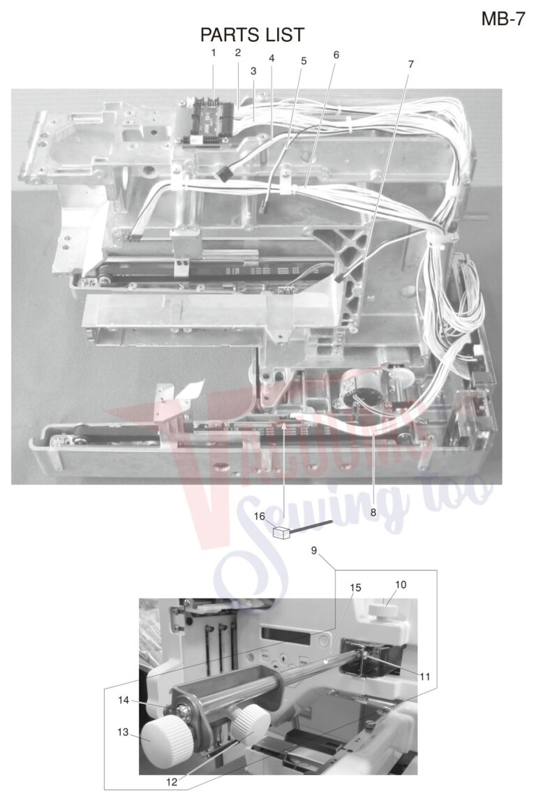 Janome MB7 schematic page 9 preview