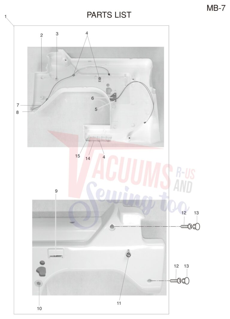 Janome MB7 schematic page 12 preview