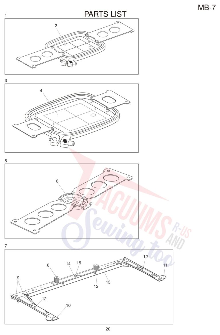 Janome MB7 schematic page 13 preview