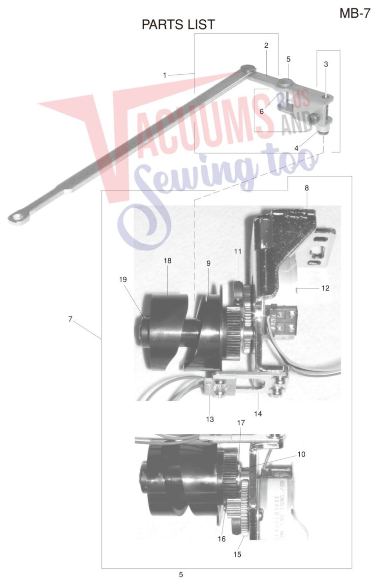 Janome MB7 schematic page 18 preview