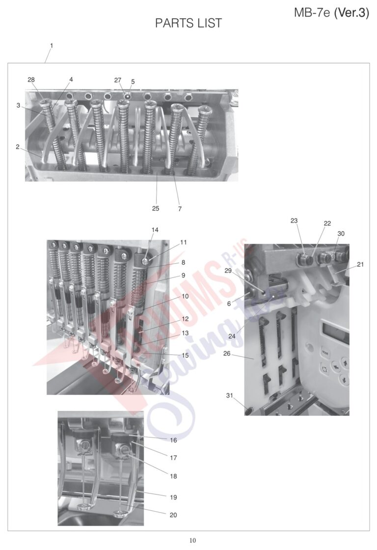 Janome MB7 V3 schematic page 2 preview