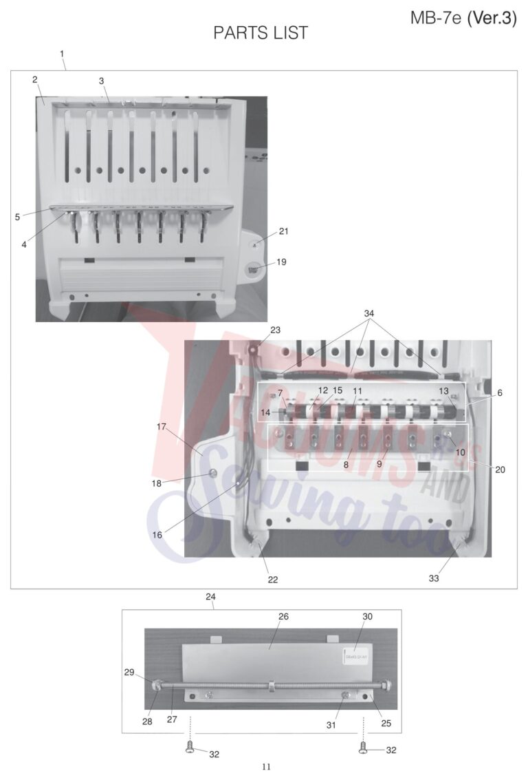 Janome MB7 V3 schematic page 3 preview