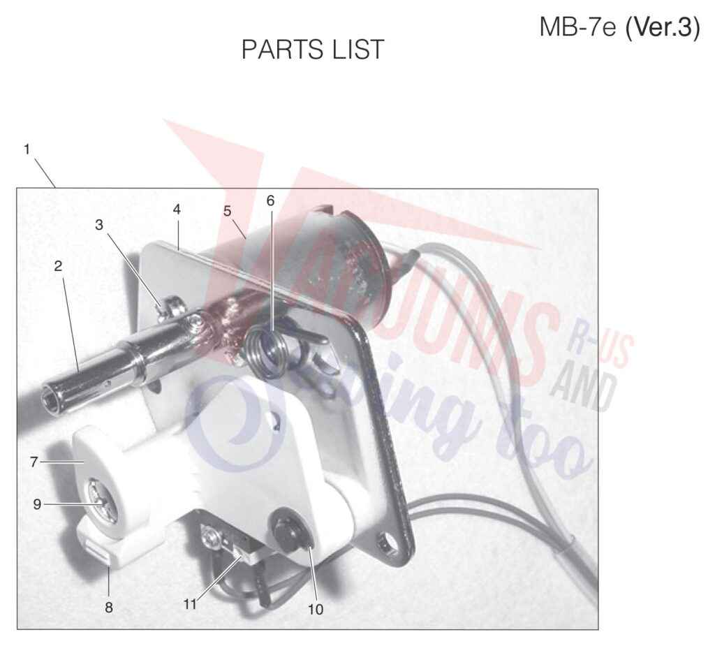 Janome MB7 V3 exploded schematic diagram (page 13)