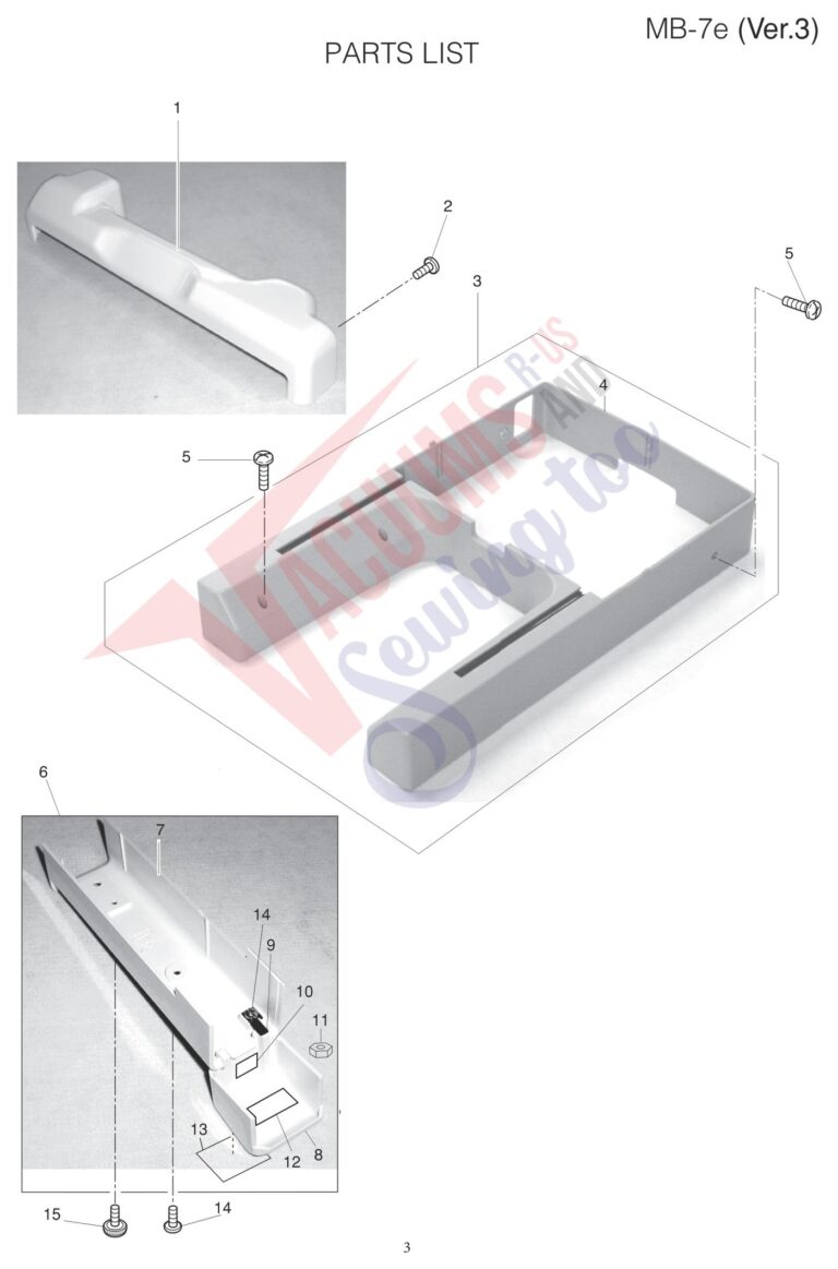 Janome MB7 V3 schematic page 17 preview