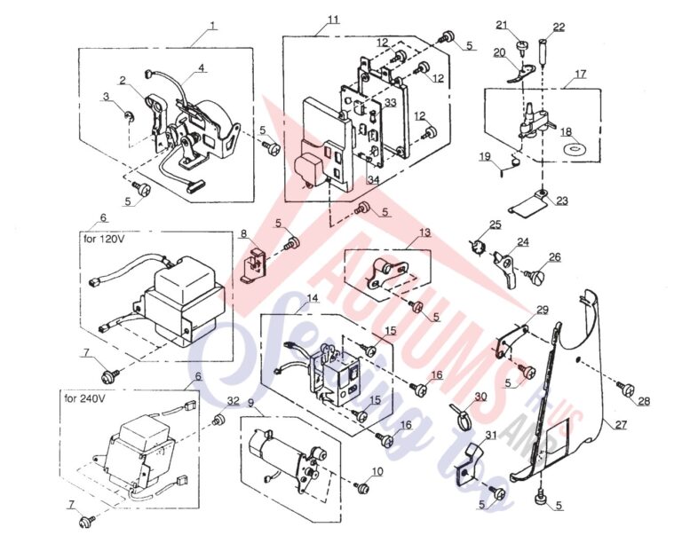 Janome MC2400 schematic page 8 preview