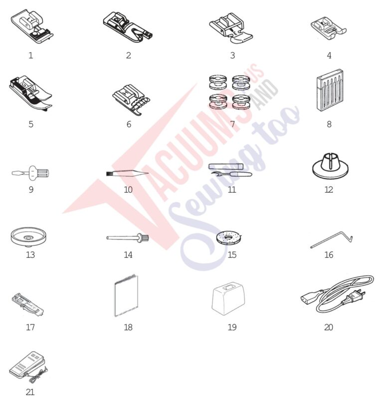 Janome MC2400 schematic page 9 preview