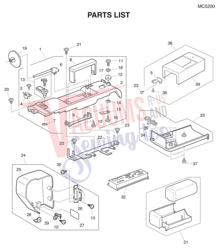 Janome MC5200 schematic page 1 preview