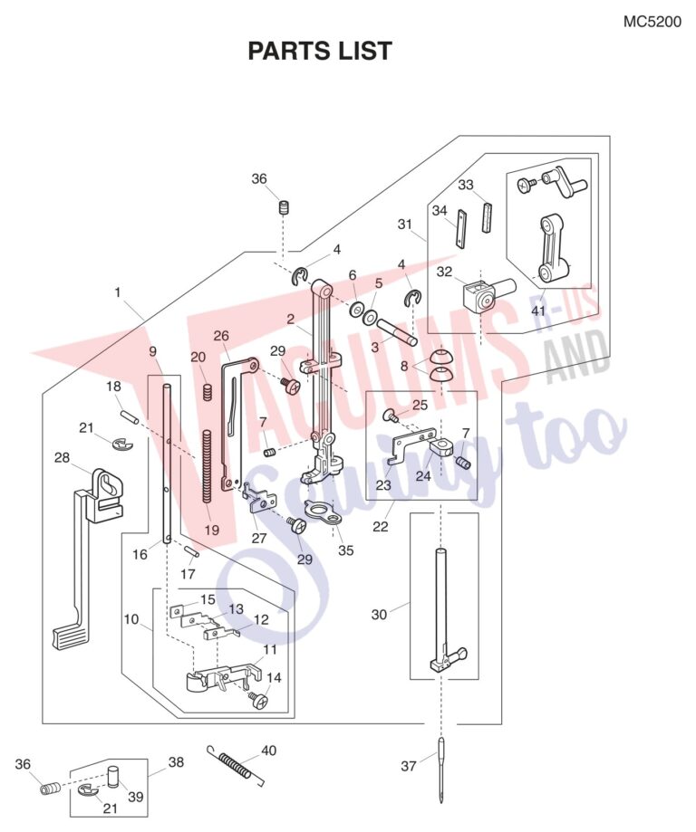 Janome MC5200 schematic page 5 preview
