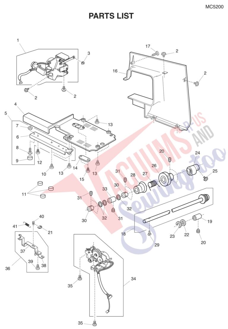 Janome MC5200 schematic page 8 preview