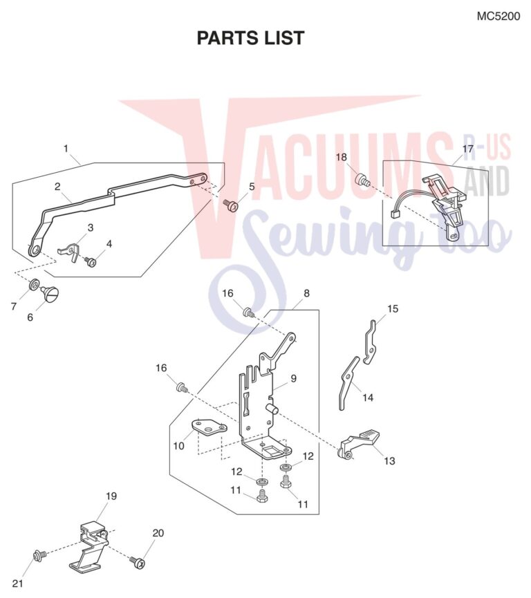 Janome MC5200 schematic page 10 preview