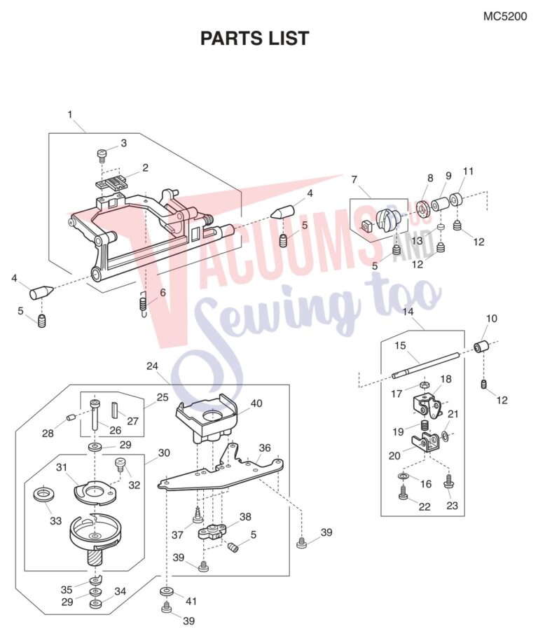 Janome MC5200 schematic page 11 preview
