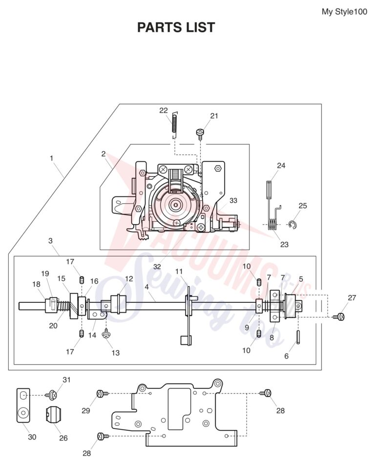 Janome MYSTYLE100 schematic page 3 preview