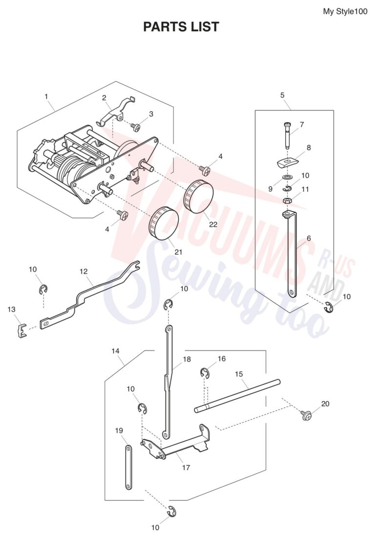 Janome MYSTYLE100 schematic page 5 preview