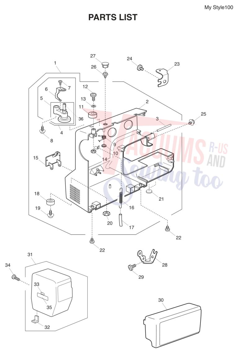 Janome MYSTYLE100 schematic page 6 preview