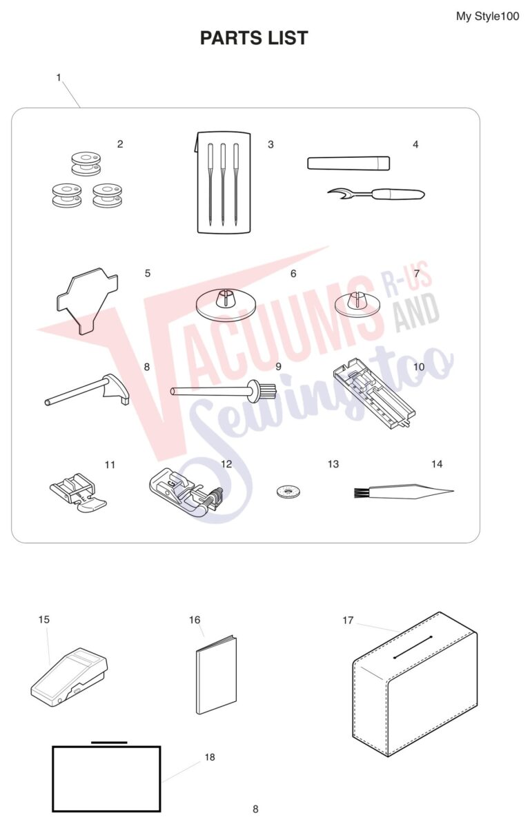 Janome MYSTYLE100 schematic page 8 preview