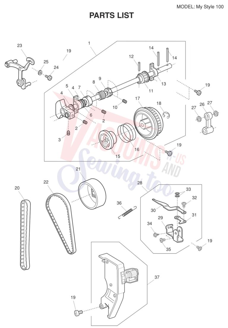 Janome MYSTYLE100 V2 schematic page 1 preview
