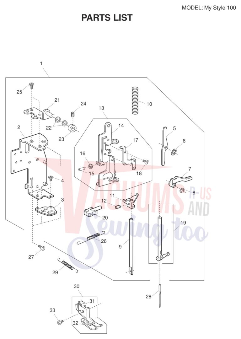 Janome MYSTYLE100 V2 schematic page 2 preview
