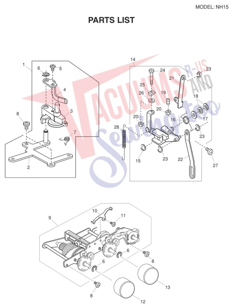 Janome NH15 schematic page 5 preview