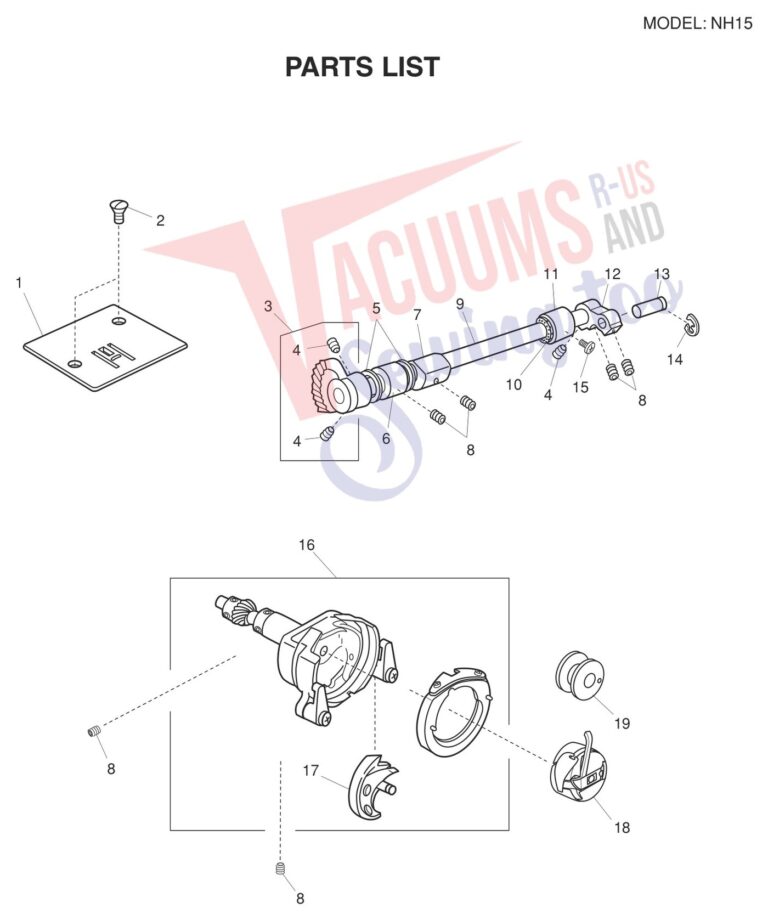 Janome NH15 schematic page 6 preview