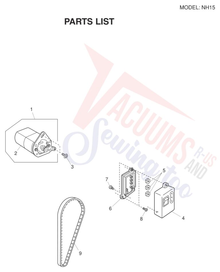 Janome NH15 schematic page 8 preview
