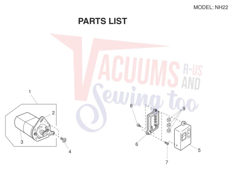 Janome NH22 schematic page 8 preview