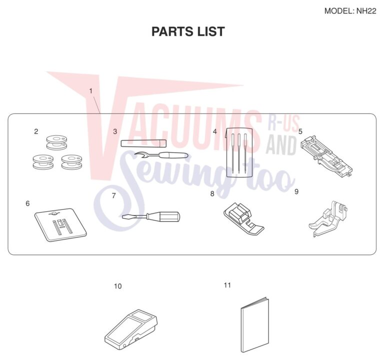 Janome NH22 schematic page 9 preview