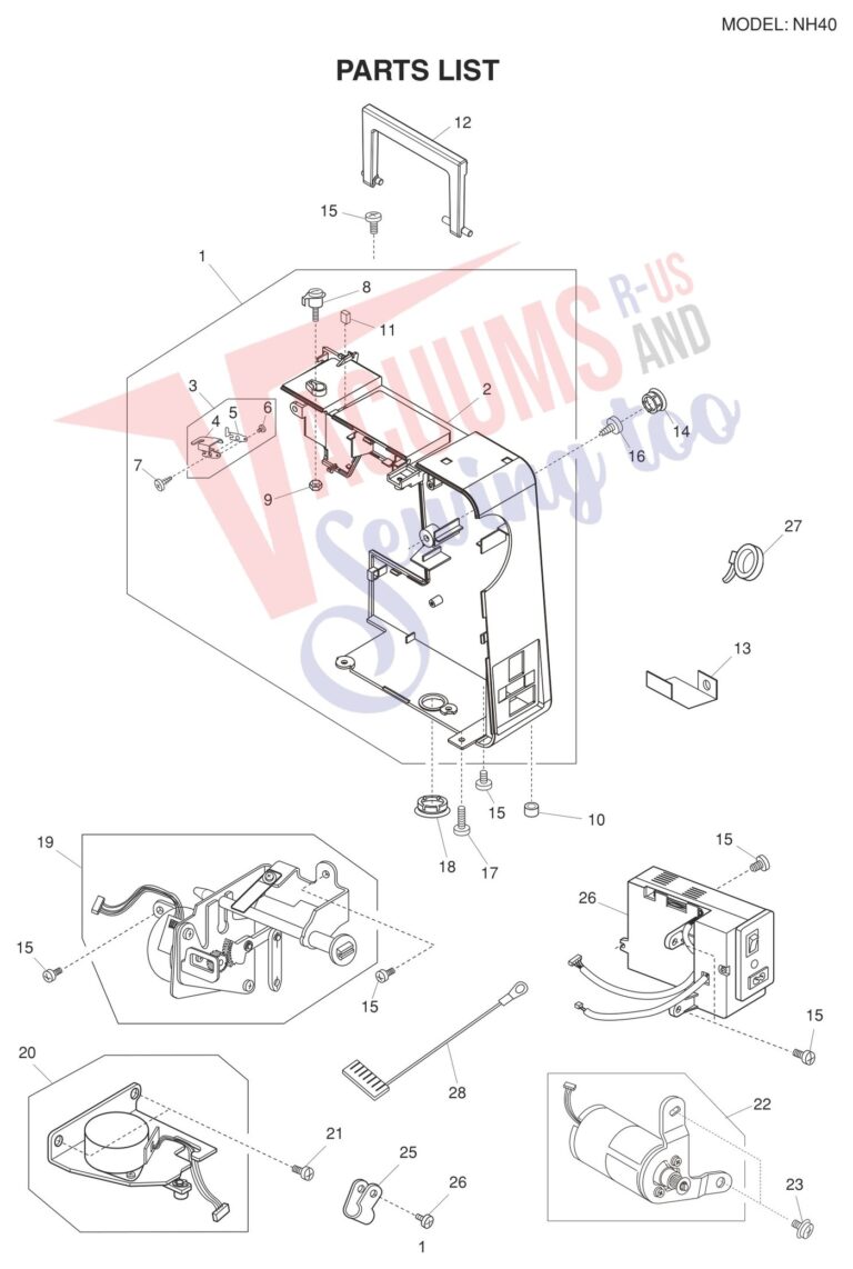 Janome NH40 schematic page 1 preview